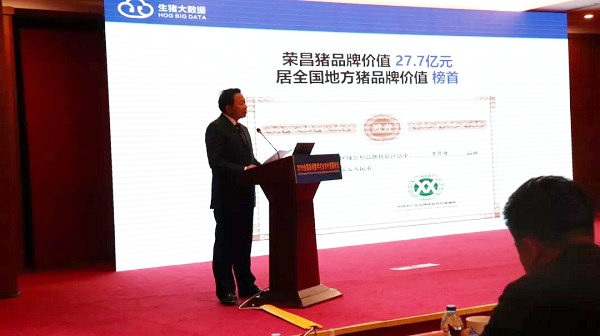 沉庆市荣昌区委书记曹清尧介绍荣昌猪品牌